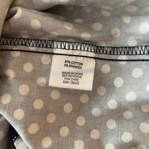 Modcloth Navy Polka Dot A-Line Skirt - Picture 4 of 8